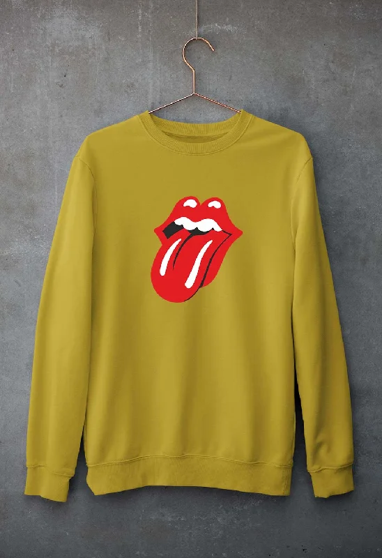 Rolling Stones Unisex Sweatshirt for Men/Women Hoodie with Batwing Sleeves Loose Dramatic