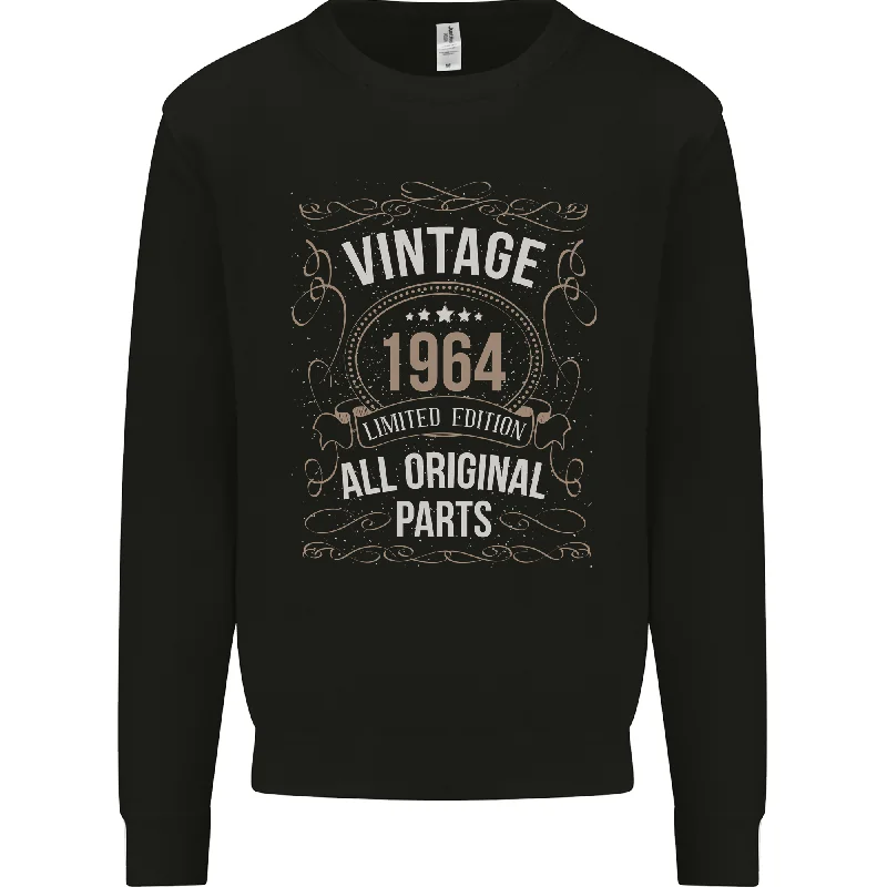 60th Birthday Limited Edition 1964 Mens Sweatshirt Jumper Cotton Hoodie Fleece Lining Warmth