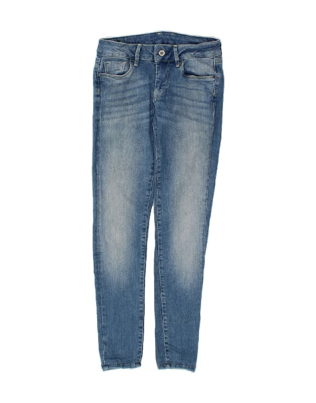 PEPE JEANS Womens Soho Mid Rise Skinny Jeans W26 L27 Blue Chic Vintage-Inspired Denim Jeans