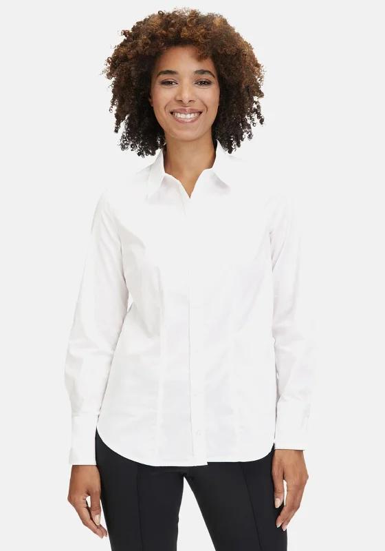 Betty Barclay Classic Blouse, White Off-Shoulder Wrap Blouse