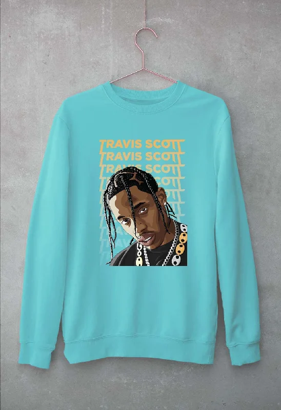 Travis Scott Unisex Sweatshirt for Men/Women Hoodie with Batwing Sleeves Loose Dramatic