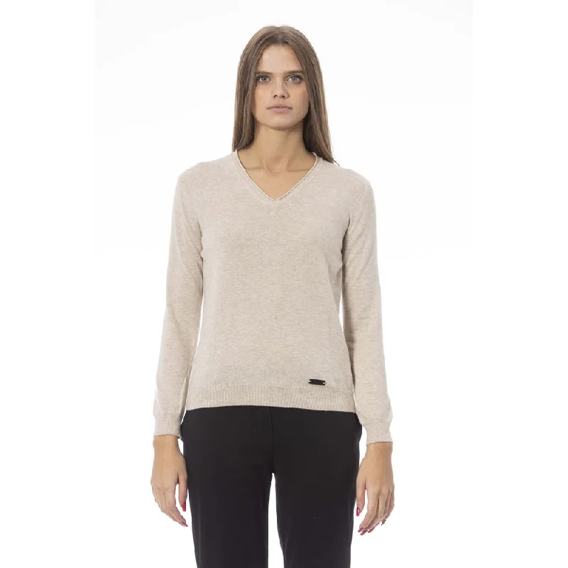 Baldinini Trend  Polyamide Women's Sweater Lace Blend Ribbed Blend Corduroy Blend