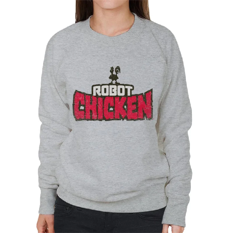 Robot Chicken Classic Logo Women's Sweatshirt Zip Hoodie Drawstring Kangaroo Pocket