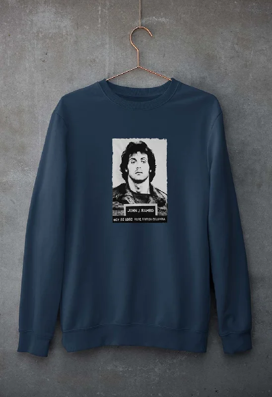 John Rambo Unisex Sweatshirt for Men/Women Hoodie with Side Slits Relaxed Casual