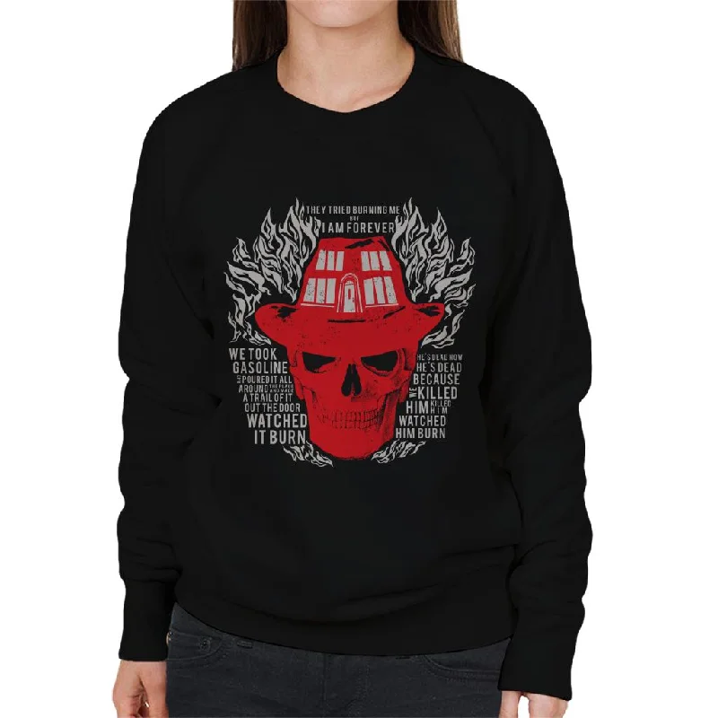 A Nightmare On Elm Street Freddy Krueger I Am Forever Women's Sweatshirt Hoodie with Hem Patch Decorative Personalized