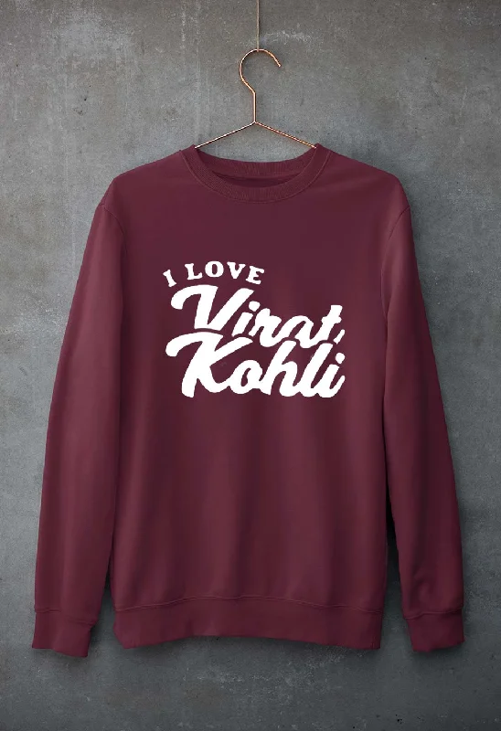 Virat Kohli Unisex Sweatshirt for Men/Women Hoodie with Raw Hem Edgy Unfinished