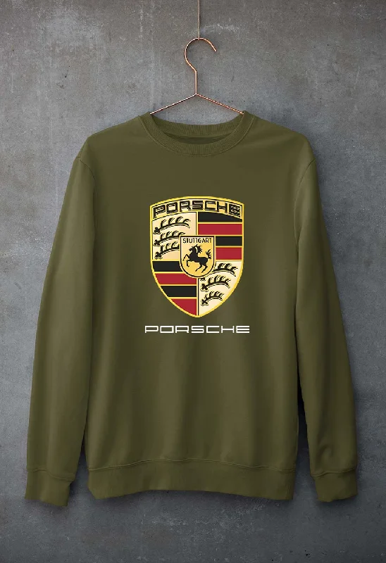 Porsche Logo Unisex Sweatshirt for Men/Women Hoodie with Snap Buttons Easy Quick