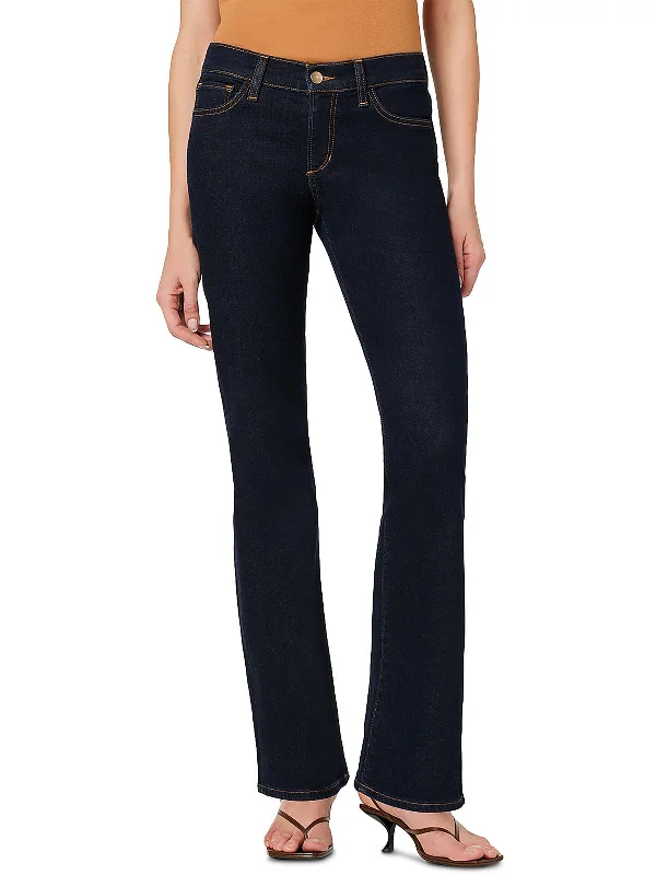 Vixen Womens Dark Wash Low Rise Bootcut Jeans Chic Dark-Wash Skinny Jeans