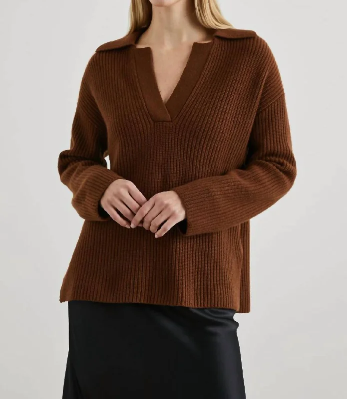 Harris Sweater In Fox Wool Fabric Cashmere Fabric Tweed Fabric