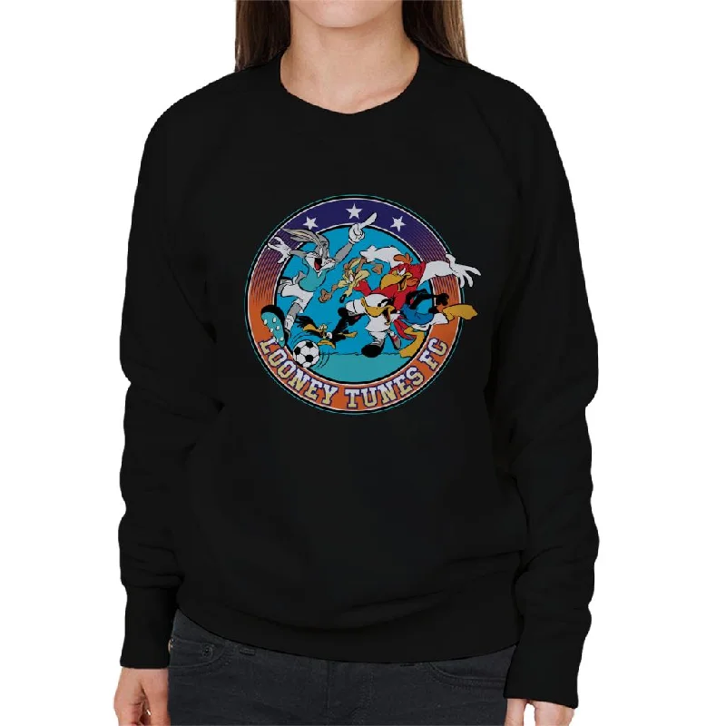 Looney Tunes Football FC Women's Sweatshirt Hoodie with Reflective Safety Nightwear