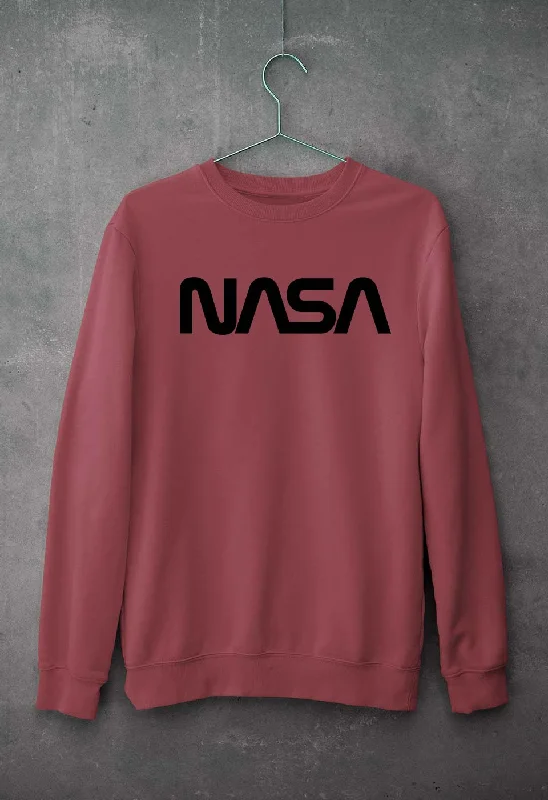 NASA Unisex Sweatshirt for Men/Women Hoodie with Fur Luxurious Winter