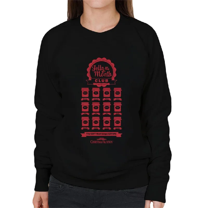 National Lampoon’s Christmas Vacation Jelly Of The Month Club Women's Sweatshirt Hoodie with Drop Shoulder Relaxed Streetwear