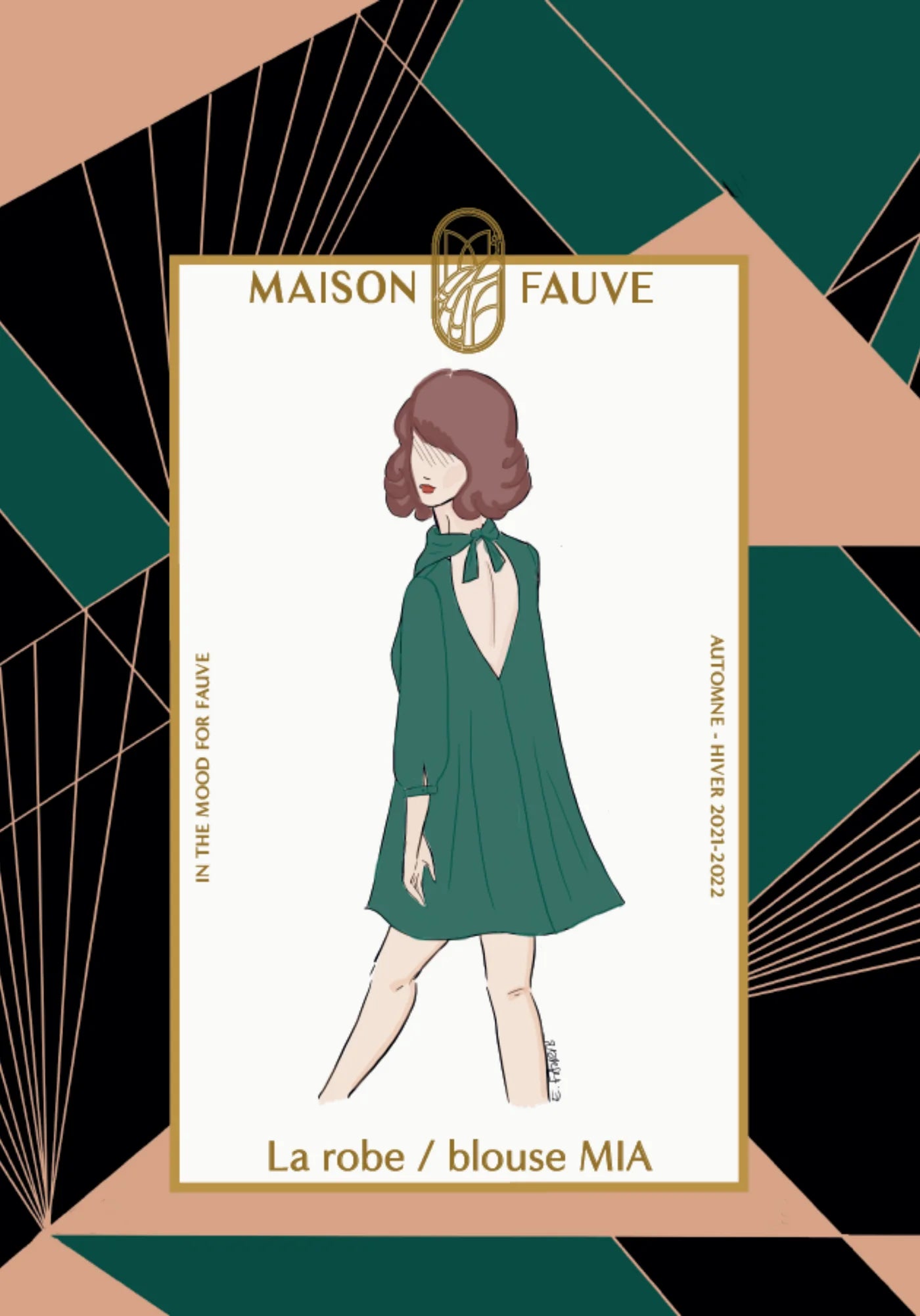 Mia Dress and Blouse - Sewing Pattern | Maison Fauve Satin Bow Blouse