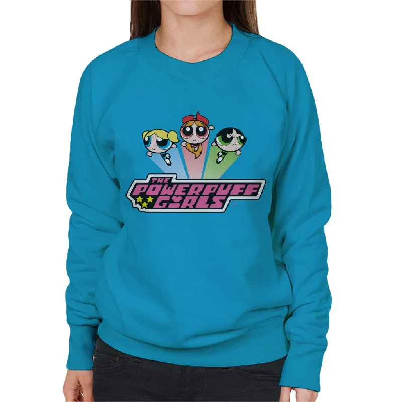 Powerpuff Girls Classic Logo Women's Sweatshirt Hoodie with Hem Ribbing Snug Secure