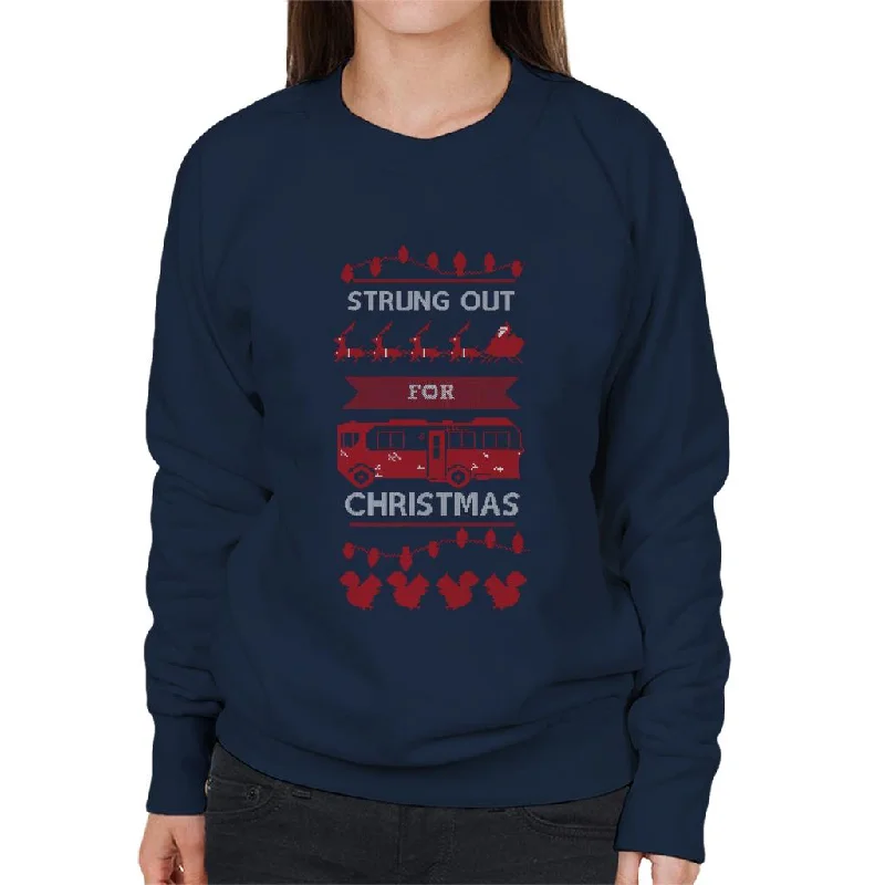 National Lampoon’s Christmas Vacation Strung Out For Christmas Women's Sweatshirt Hoodie with Oversized Fit Loose Comfortable