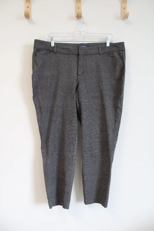 Old Navy Black and White Print Pixie Mid-Rise Pants | 16 Casual Plaid Pants