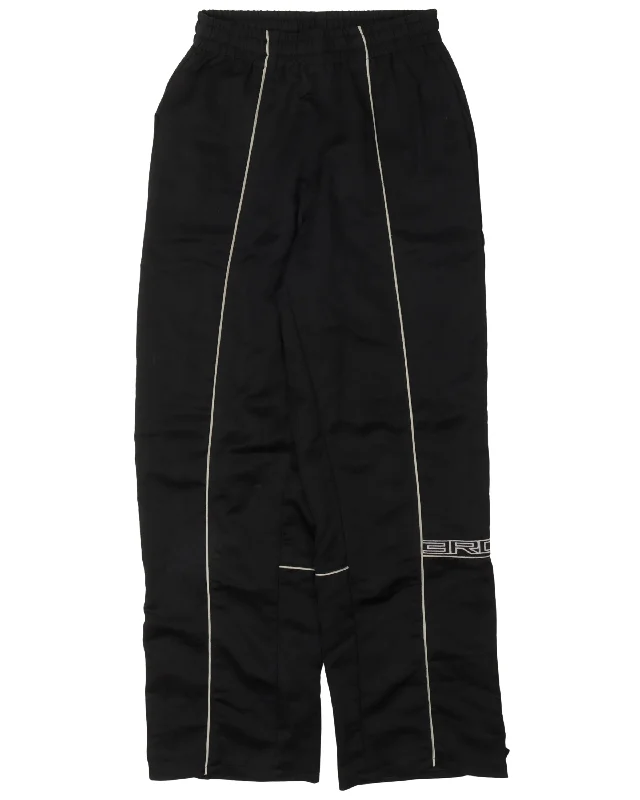 Piping Track Pants Trendy High-Waist Trousers