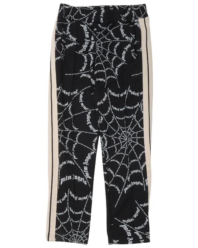 Spider Web Track Pants Modern Skinny Pants