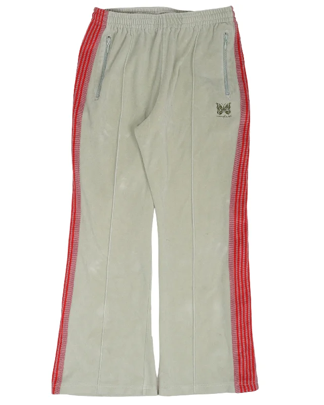 Maxfeild Velour Track Pants Comfy Zip-Up Pants