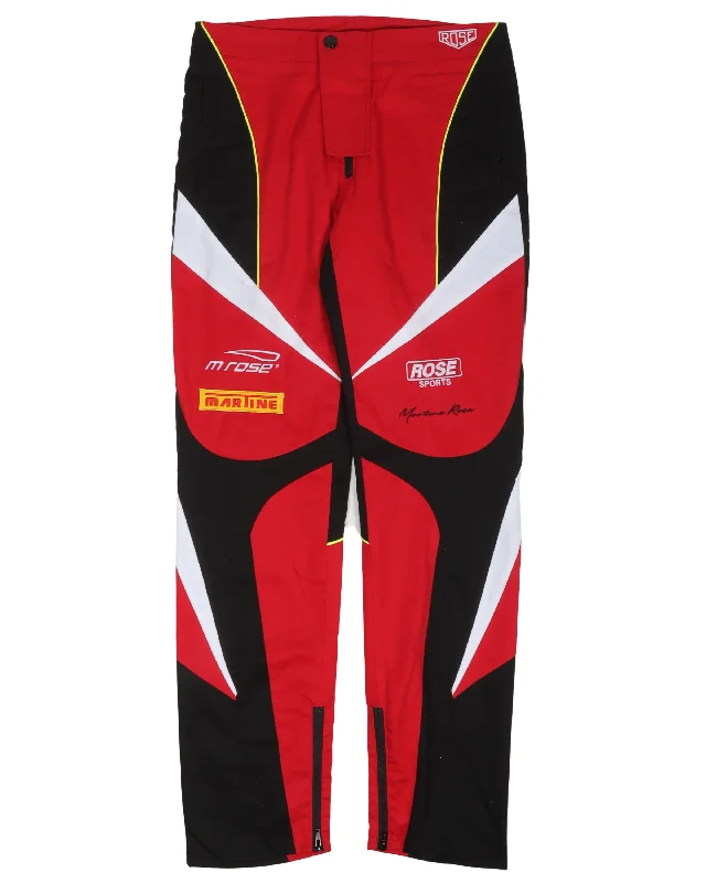 Moto Race Pants Fashionable Track Pants