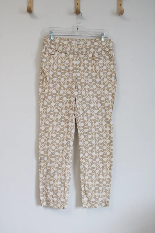 Spartina Tan Print Dress Pants | L Comfy Cargo Trousers