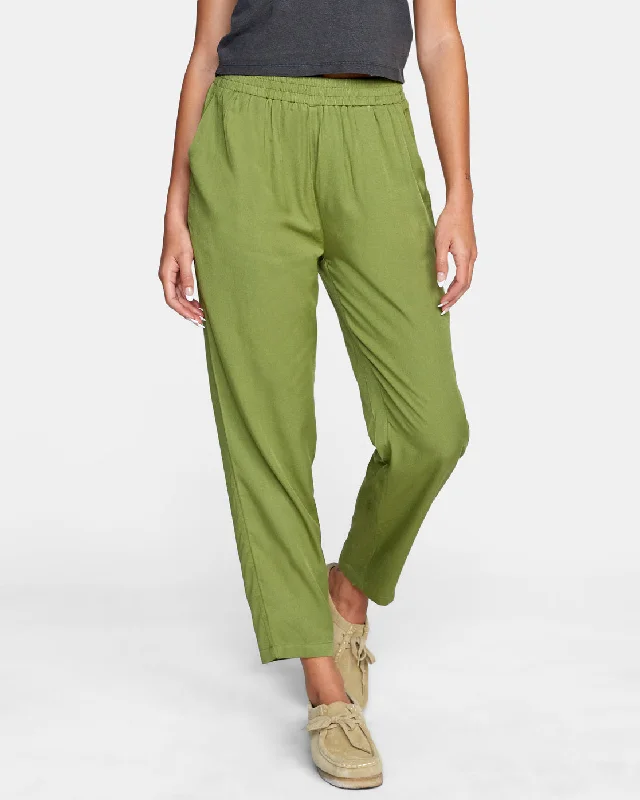 New Yume Beach Pants - Green Moss Cozy Maternity Pants