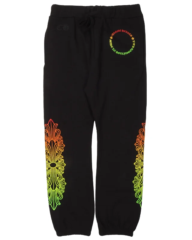 Rasta Circle Logo Sweat Pants Lightweight Jogger Pants