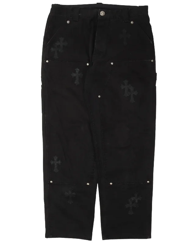 Cross Patch Double Knee Pants Casual Track Pants