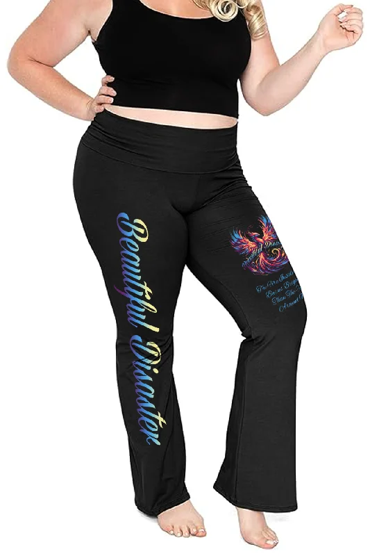 Phoenix 6 Yoga Pants Chic Black Leggings