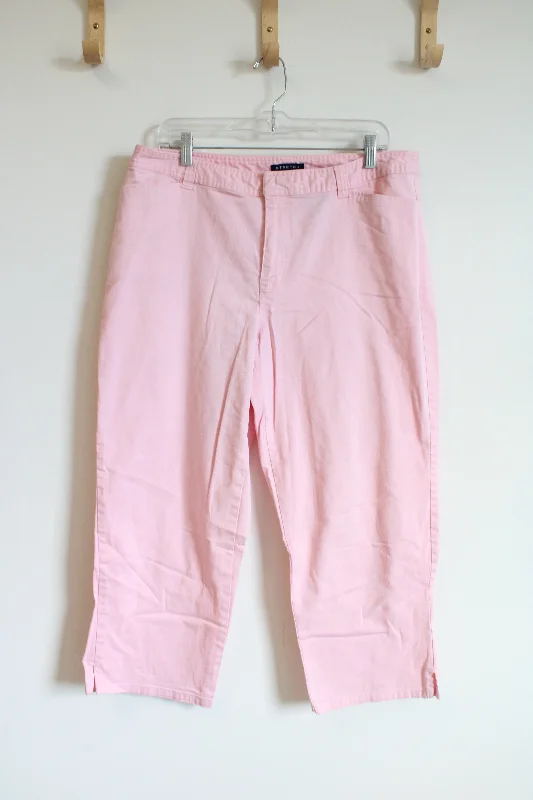 Liz Claiborne Crazy Horse Pink Stretch Pants | 16 Soft Wool Pants