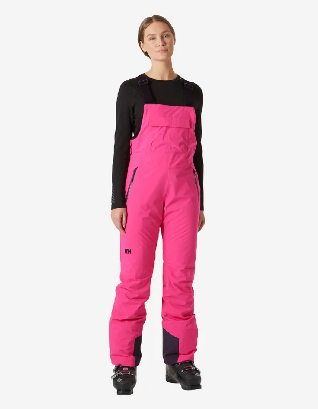 W LEGENDARY INSULATED BIB PANT, Dragon Fruit Casual Plaid Pants