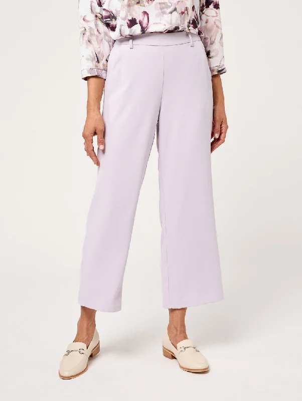 Crepe Luxe Wide Leg Pant Casual Skinny Fit Pants