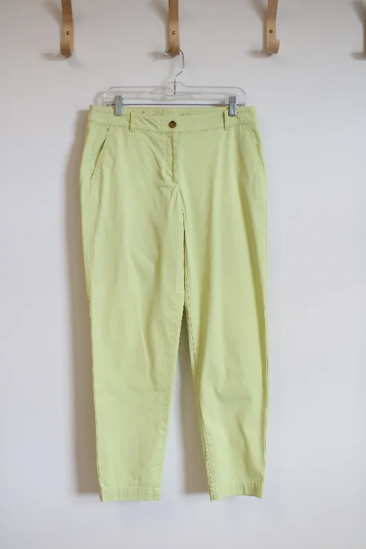 Talbots Yellow Green The Weekend Chino Pants | 6 Formal Dress Pants