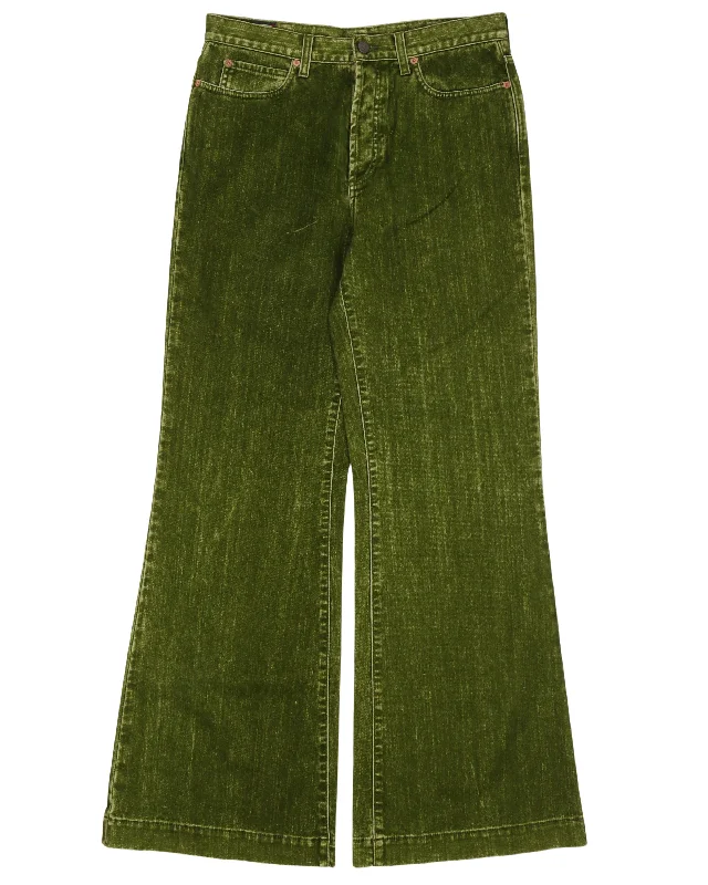 Bell Bottom Flare Pants Soft Wool Pants