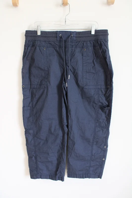 Natural Reflections Blue Cargo Capri Pants | 14 Fashionable Work Pants