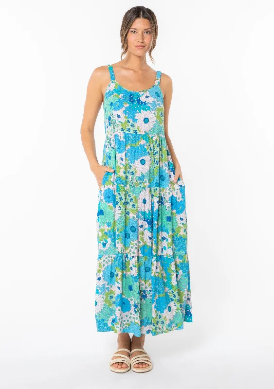 Meryl Floral Maxi Dress Elegant Silk Maxi Dress