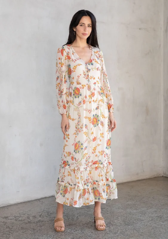 Saffron Maxi Dress Chic Off-Shoulder Maxi Dress