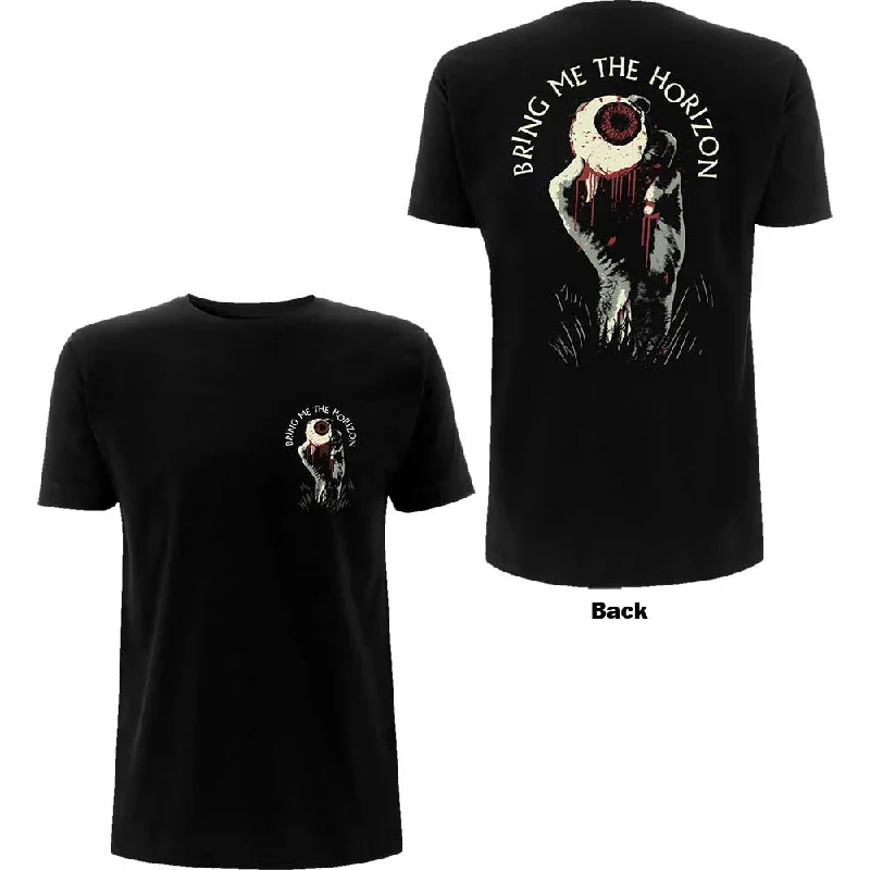 BRING ME THE HORIZON Attractive T-Shirt, Zombie Eye Real Fur Shearling Chenille