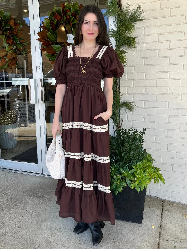 Carey Tiered Maxi Dress Stylish Boho Maxi Dress