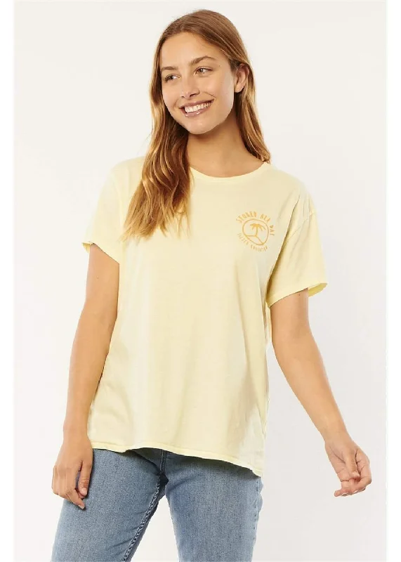 Sisstrevolution All Day Knit Tee -  Lemon Layered Multi-layer Single Layer