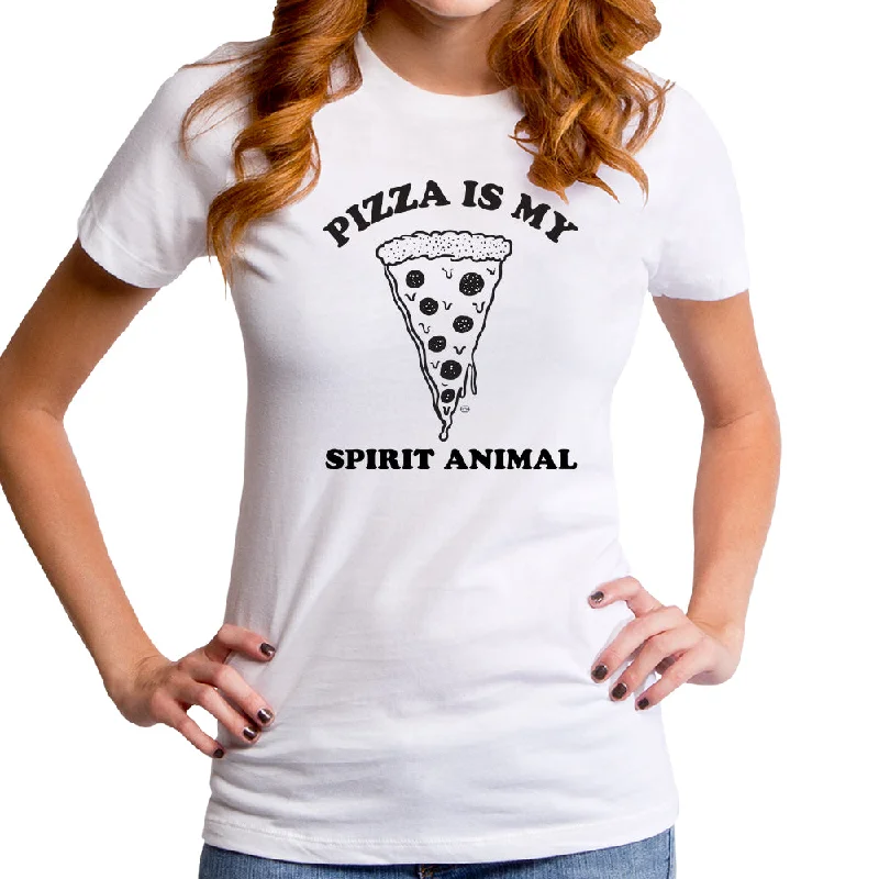 Pizza Spirit Animal Women's T-Shirt Cashmere Blend Cotton Blend Poly Blend