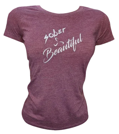 Form Fitting Women's Tee - Sober / Beautiful Elasticated Padded Insulated