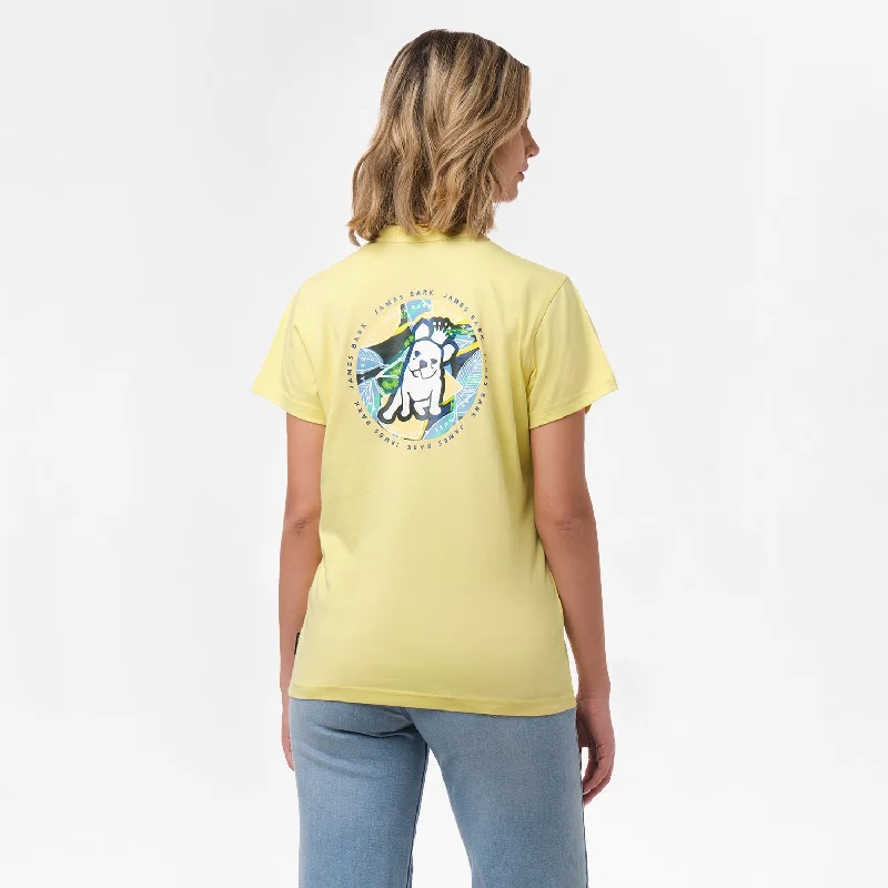 Women's Limoncello Graphic Tee Boxy Fit Fitted Loose