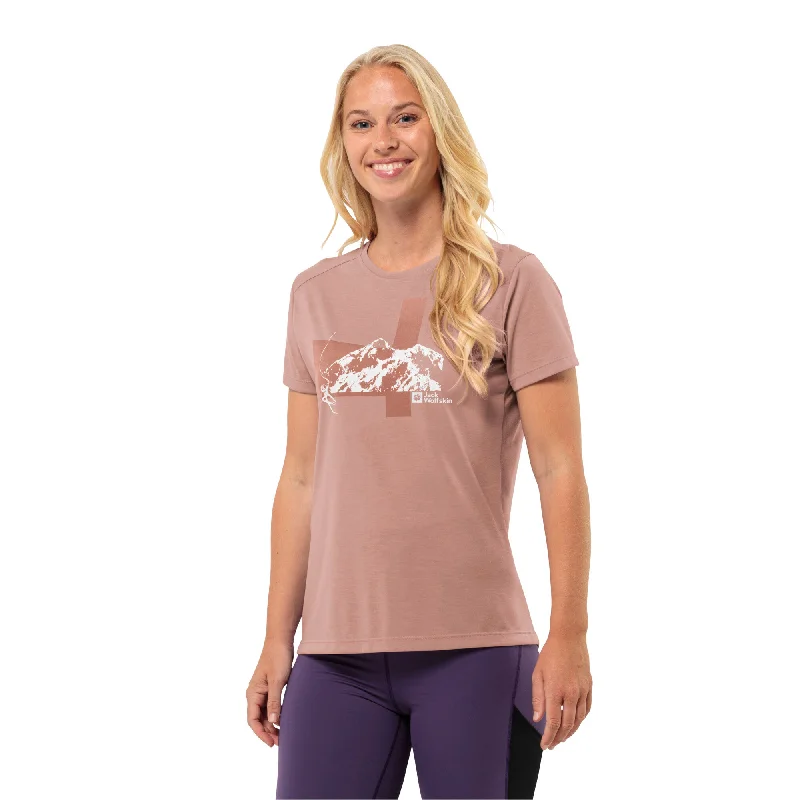 Women's Vonnan Graphic Hiking T-Shirt Cozy Warm Stylish