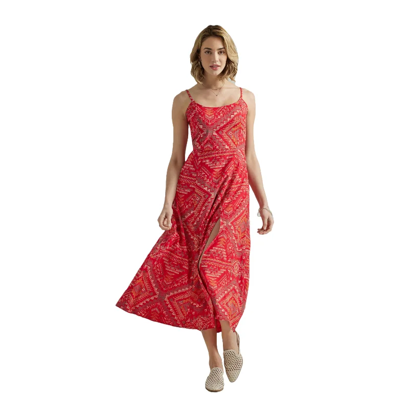 Wrangler Ladies Retro® Aztec Woven Red Maxi Dress 112347177 Stylish Empire Waist Maxi Dress