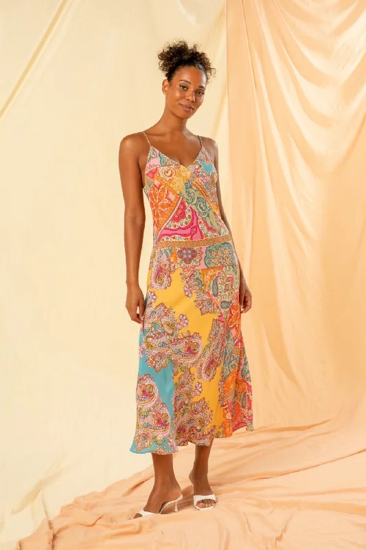 Indie Slip Maxi Dress Stylish A-Line Maxi Dress