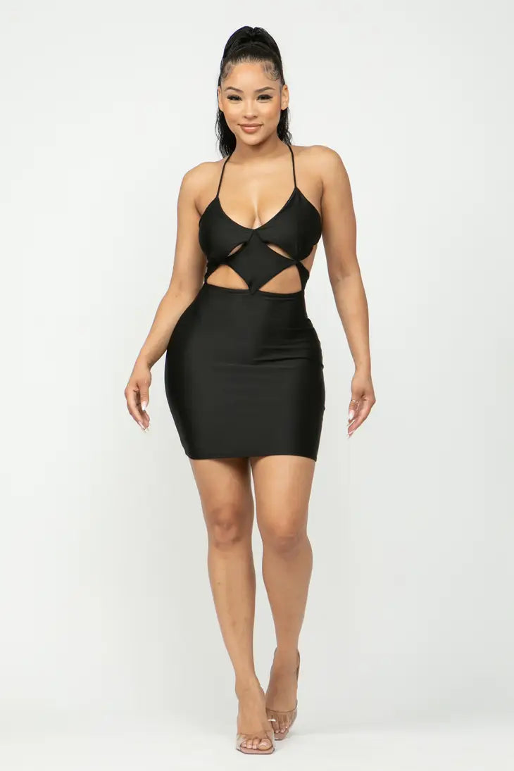 Love Me Better Mini Dress - Black Elegant Silk Mini Dress